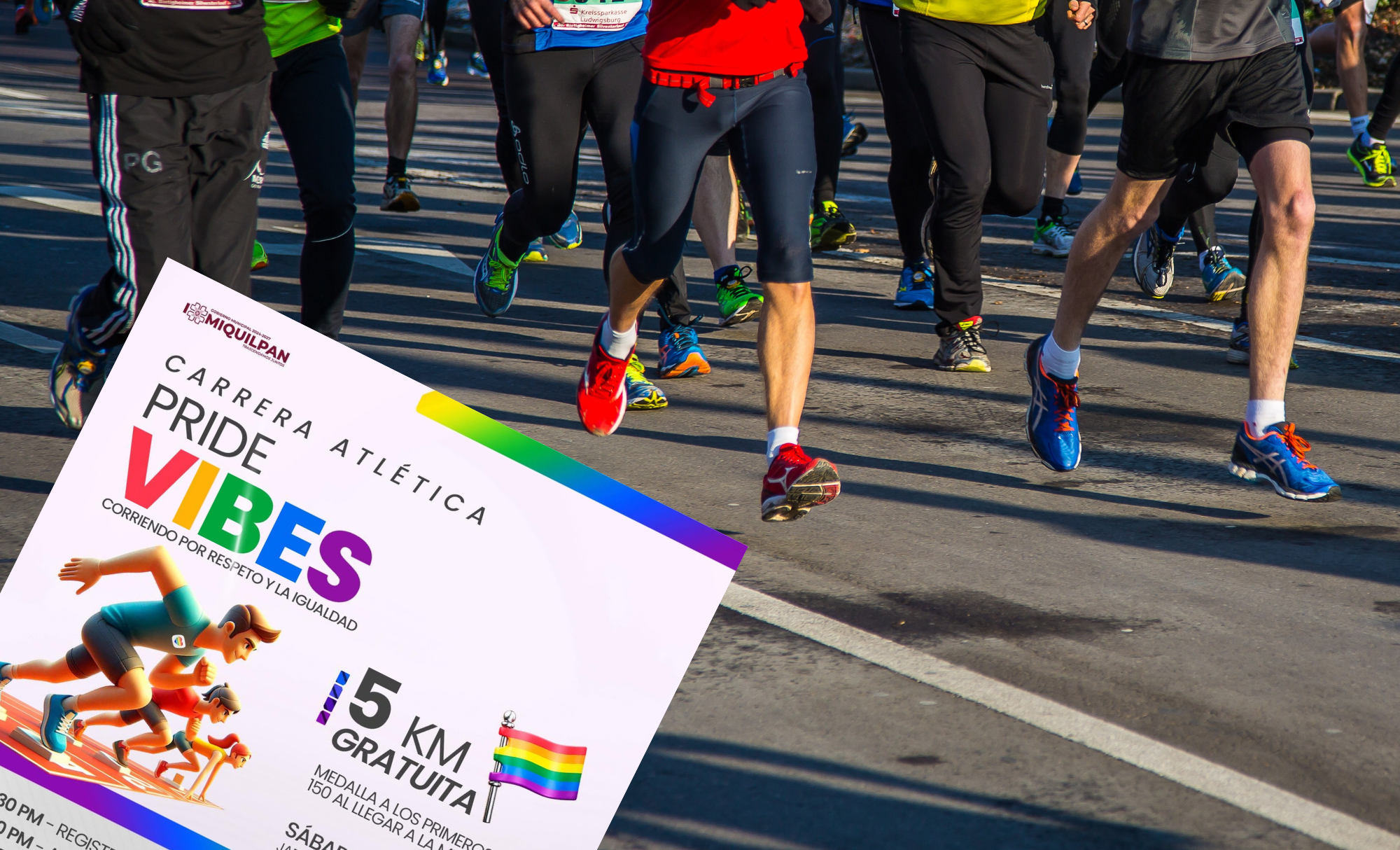 A correr por la igualdad y diversidad: Ixmiquilpan prepara carrera Pride 5K