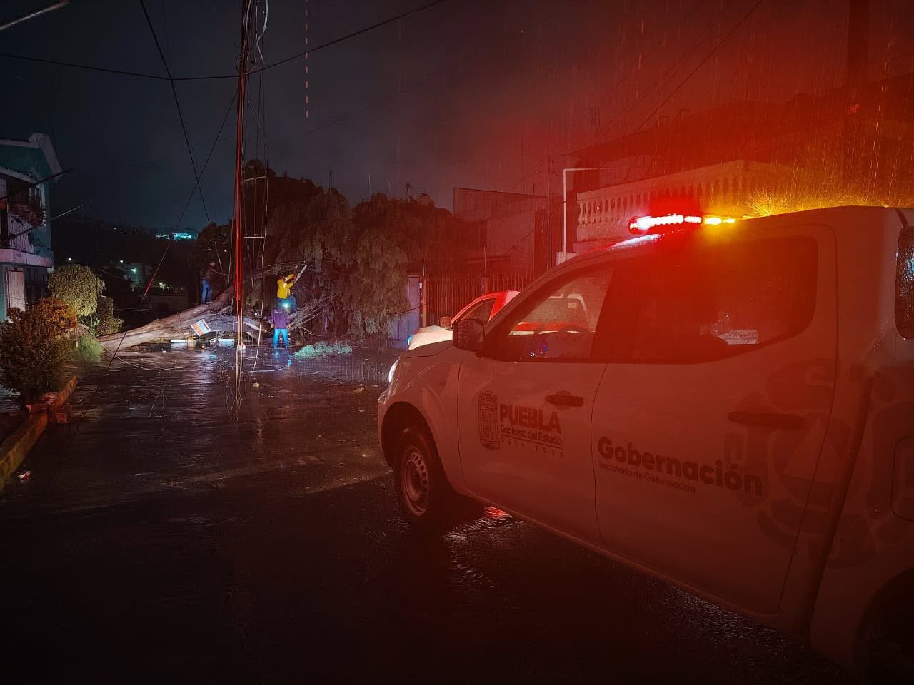 Mantienen operativos por lluvias en Puebla