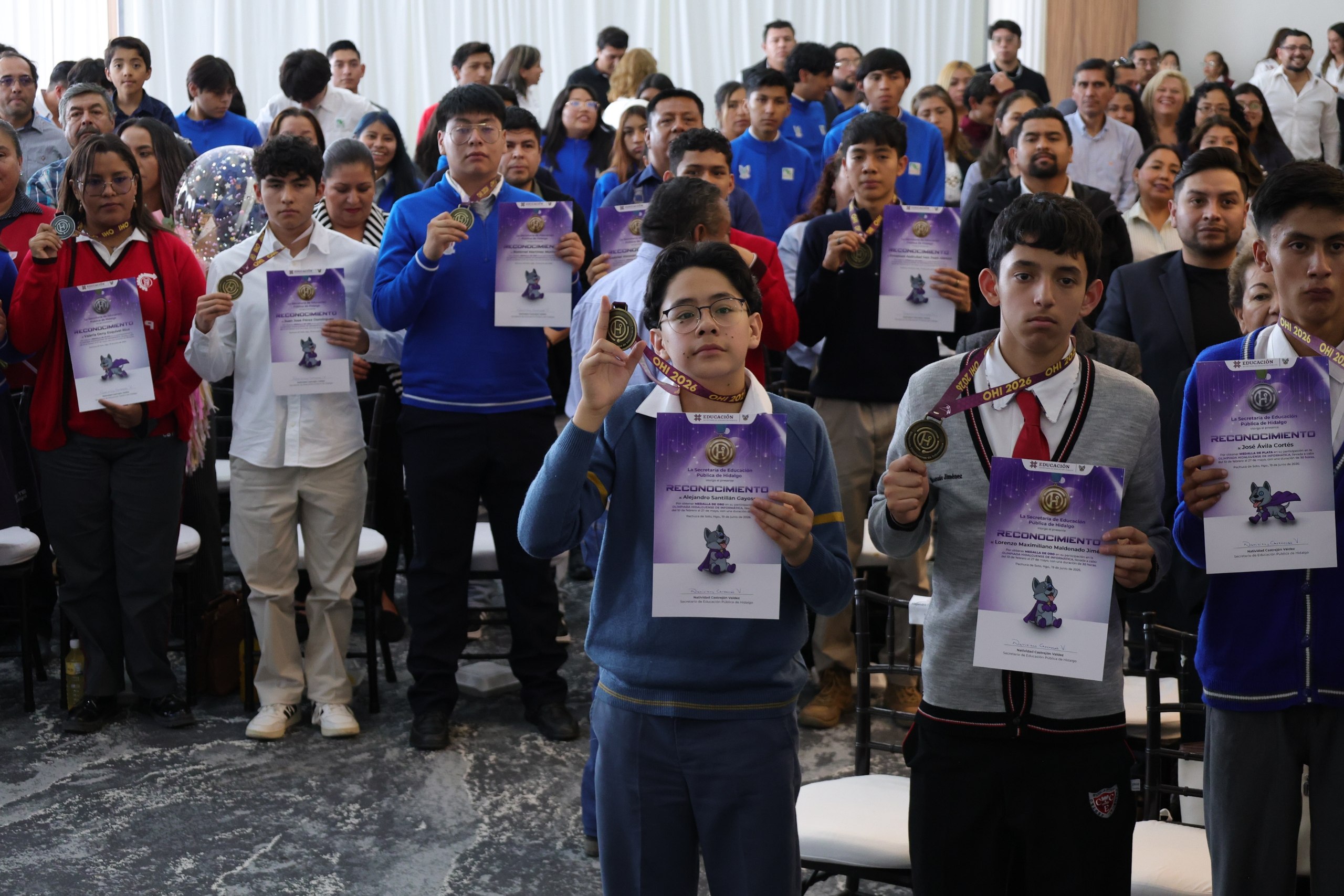 Más de 2 mil estudiantes compitieron por las medallas de la Olimpiada Hidalguense de Informática