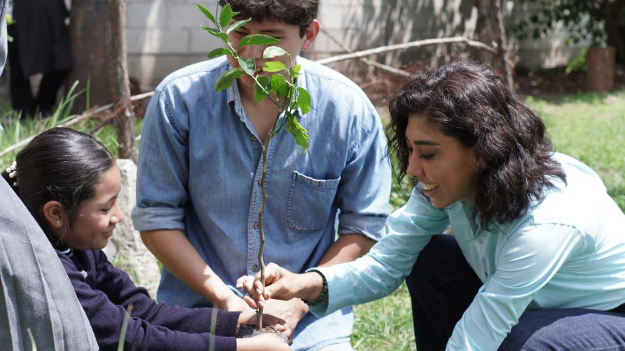Sembrar conciencia desde la infancia; Impulsan jornadas de reforestación en escuelas de Puebla
