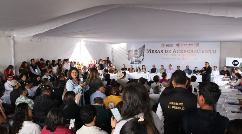 Mesas de acercamiento y paz en Pachuca