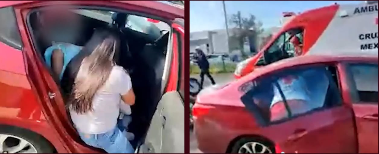 C5i asiste parto en auto mediante videollamada en Pachuca