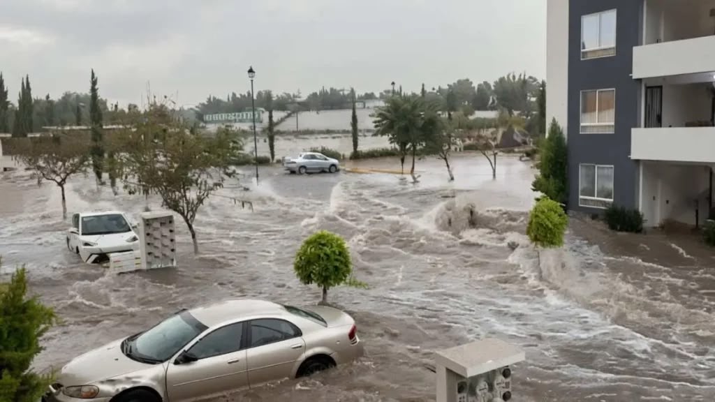 Fuertes lluvias provocan inundaciones, caos vial y árboles caídos en Puebla