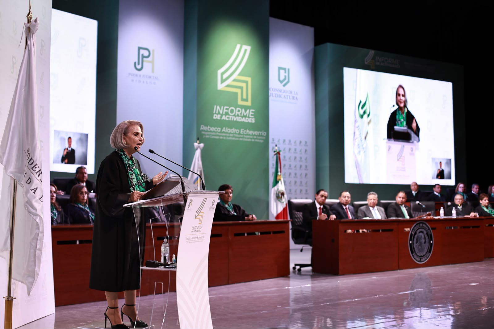 Hidalgo: Rebeca Aladro Echeverría rinde su Cuarto Informe de actividades