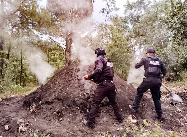 Inhabilitan hornos clandestinos y clausuran predios por posibles delitos ambientales en Puebla