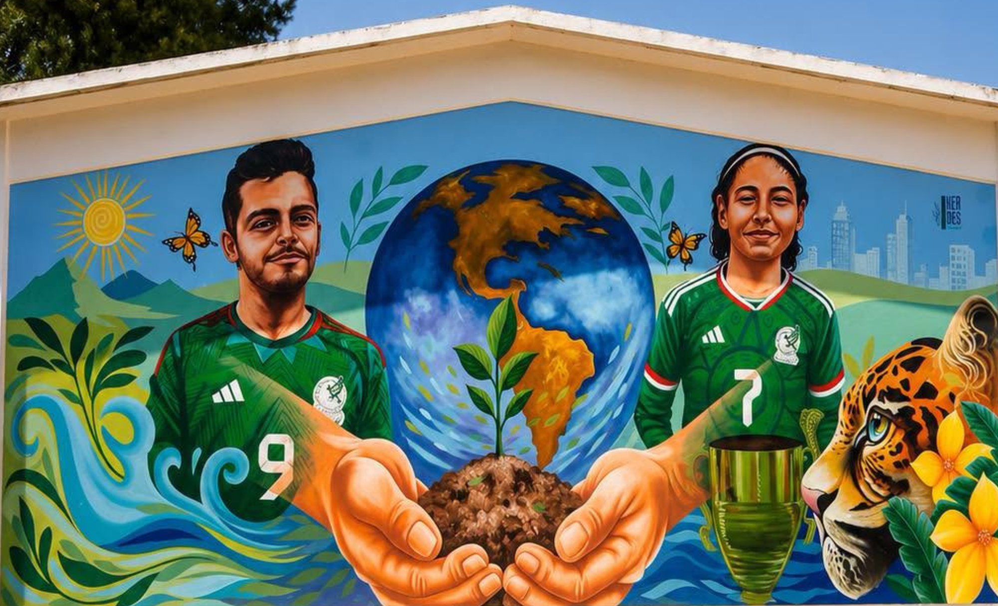 ¿Conoces el mural de Natalia Ugalde y Raúl Jiménez en Tepeji del Río?