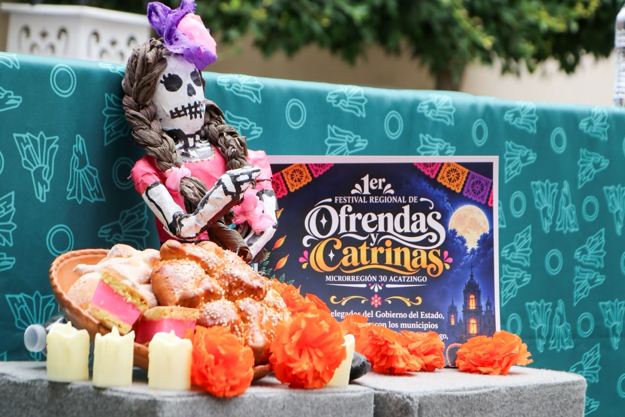 Ofrendas, catrinas y pan de muerto: Acatzingo prepara festival regional